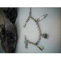 Pulsera de Profesora en Zamak con Plata