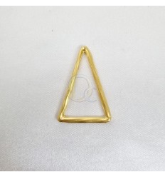 Triángulo en Bronce con Baño en Oro