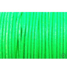 Cordón de cuero verde pistacho