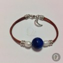 Pulsera con perlas cultivadas y ágata natural