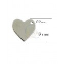 Corazón personalizable en zamak
